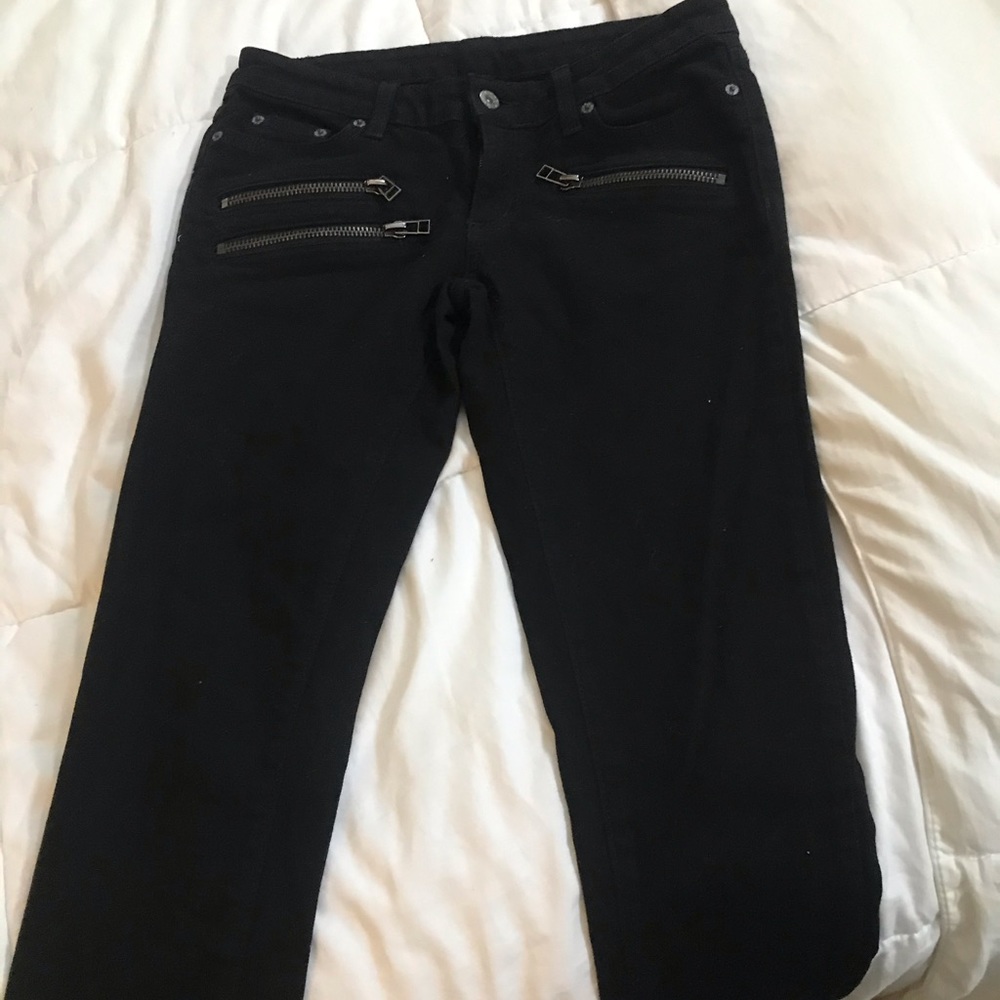 Carmar Black Jeans with Zippers